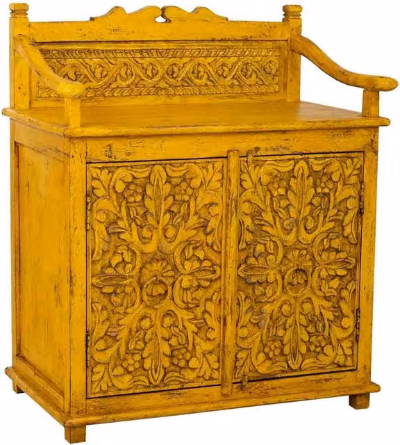Credenza in legno giallo 70x42x85