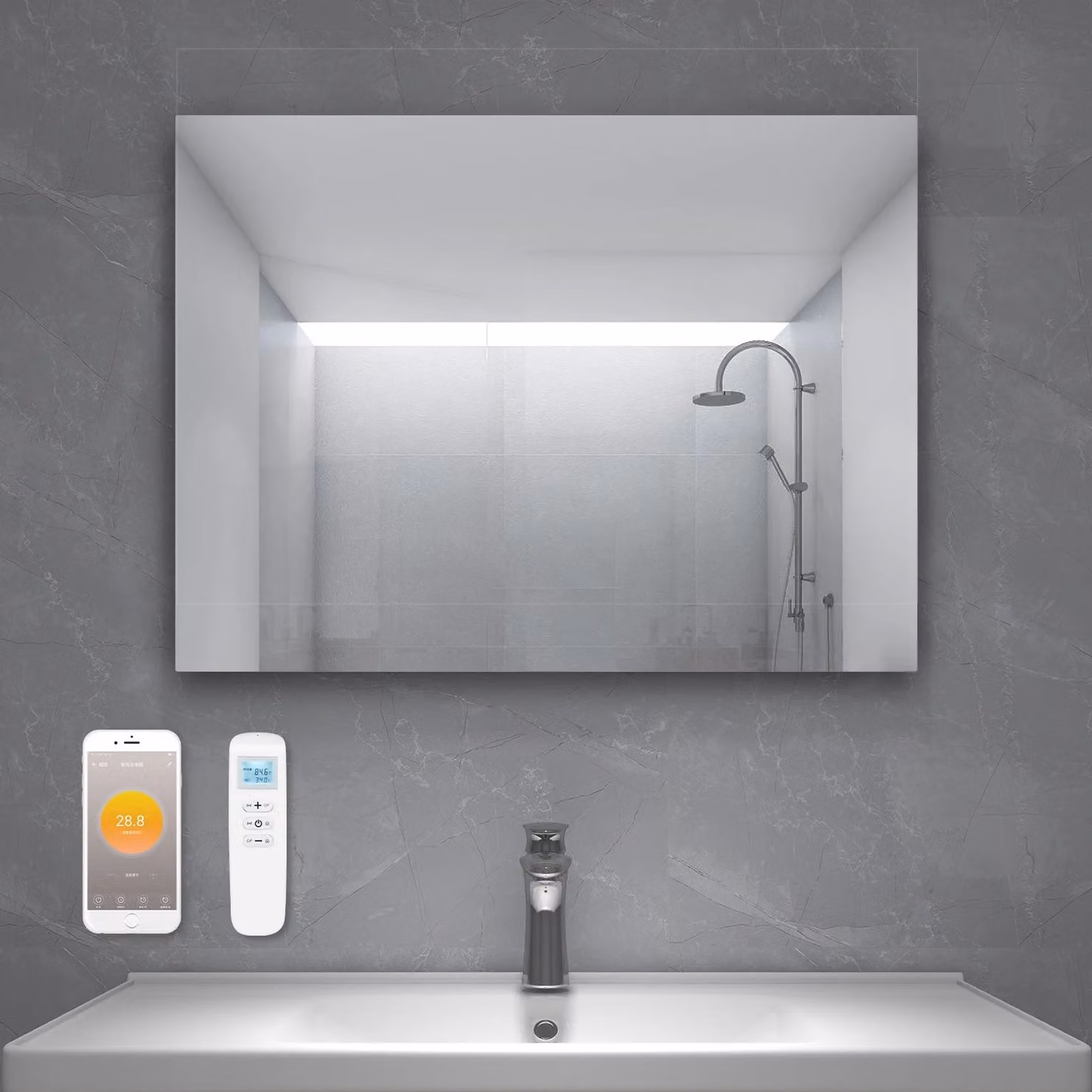 Specchio infrarosso serie QH-GM 60x100 - 580Watt - Specchio infrarosso serie QH-GM 60x100 - 580Watt