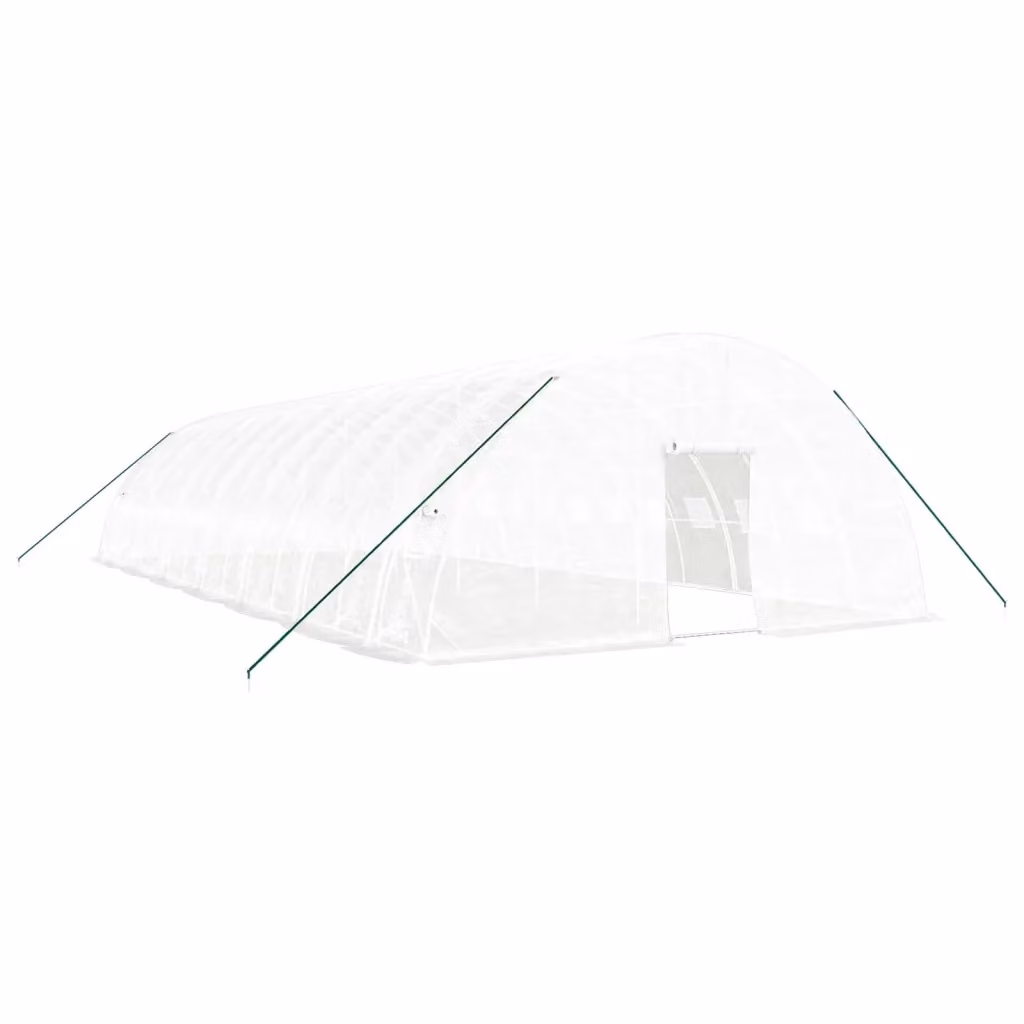 Serra Videx con Telaio in Acciaio Zincato Bianco e Copertura in Policarbonato L: 14 m, P: 6 m, H: 2,85 m – 2