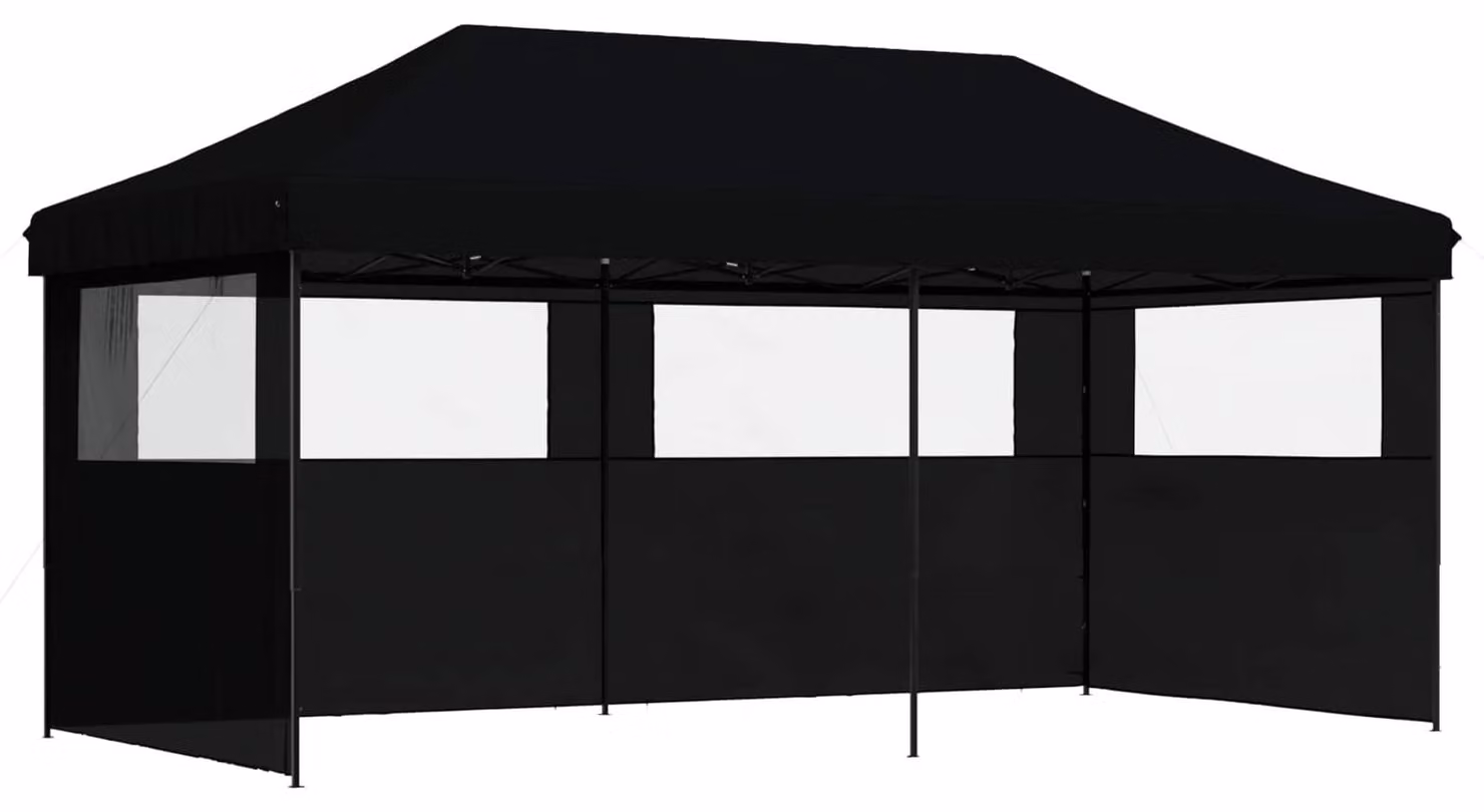 Tenda Party Nero 292 x 580 x 315 cm Tessuto Oxford