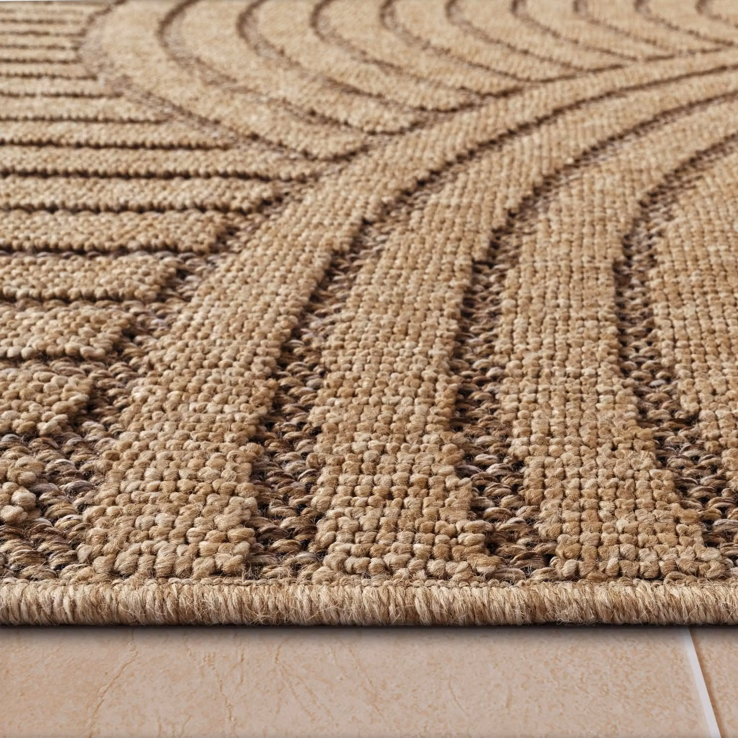Tappeto per interni ed esterni Colonia beige 80 x 150 cm – 1