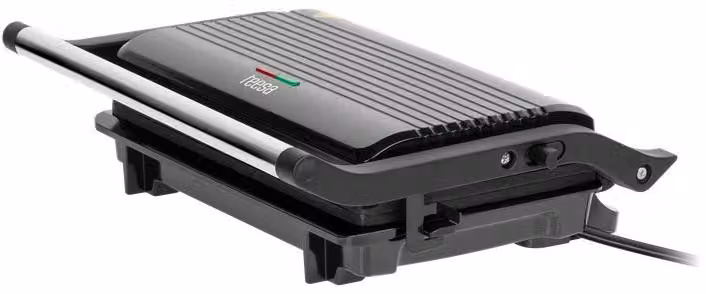 Teesa Panini Grill 1000W, nero, controllo automatico della temperatura