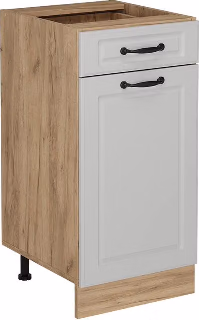 Mobiletto base per cucina Vicco R-Line Bianco rustico, L: 40 cm