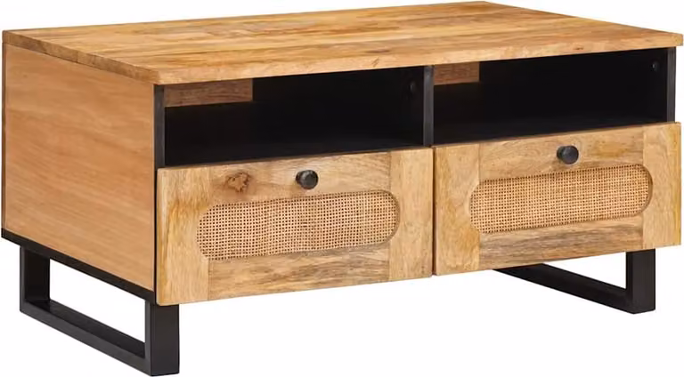 Tavolino da salotto Rovere artigianale 80 x 54 x 40 cm