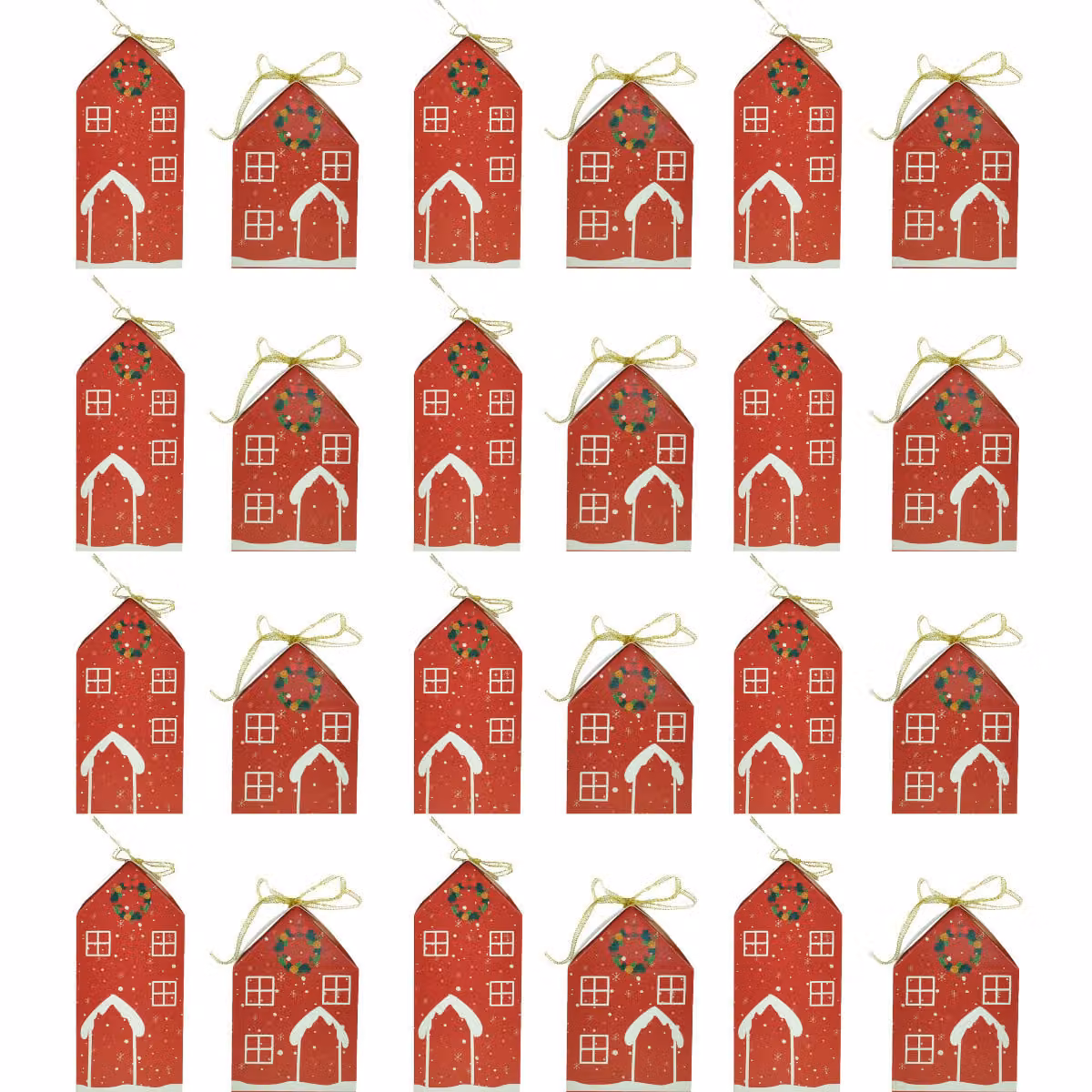 Calendario dell'Avvento fai da te Casette di Natale Kit per il riempimento delle caselle