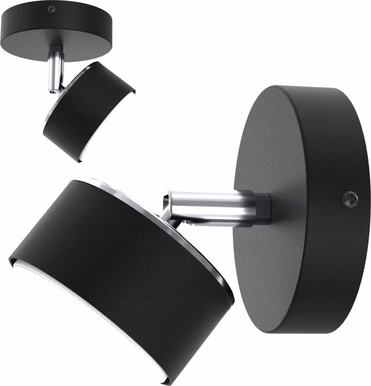 Lampada da parete Lampada da soffitto Faretto Nero Cromo GX53 Lampada polacca