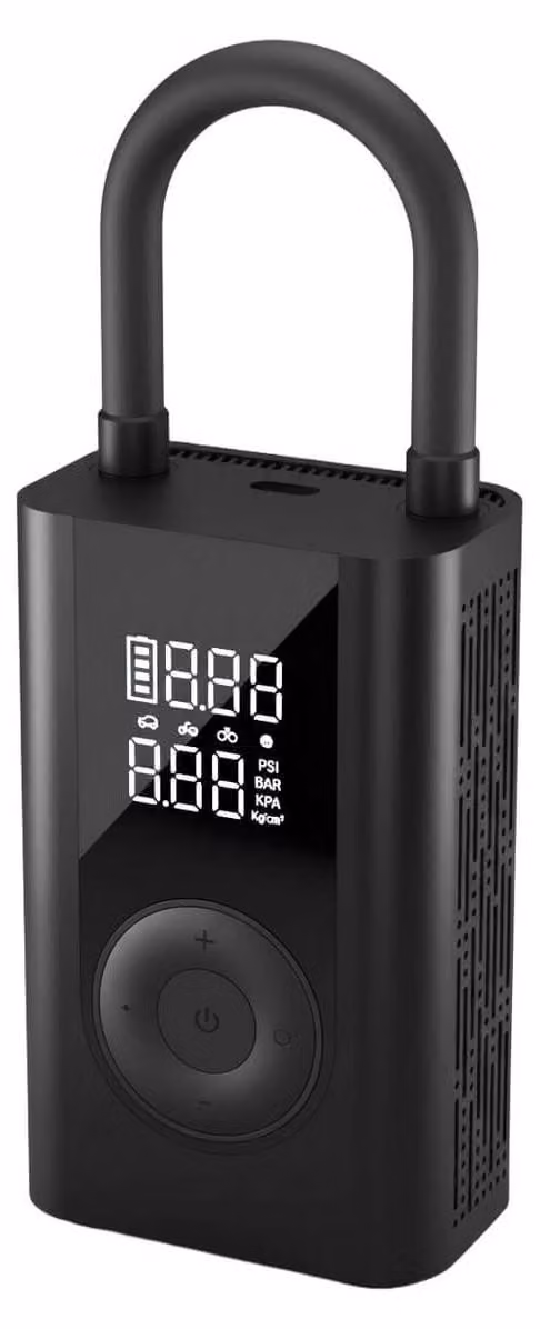Compressore portatile da 150 psi, power bank da 4000 mAh e 5 modalità di pompaggio