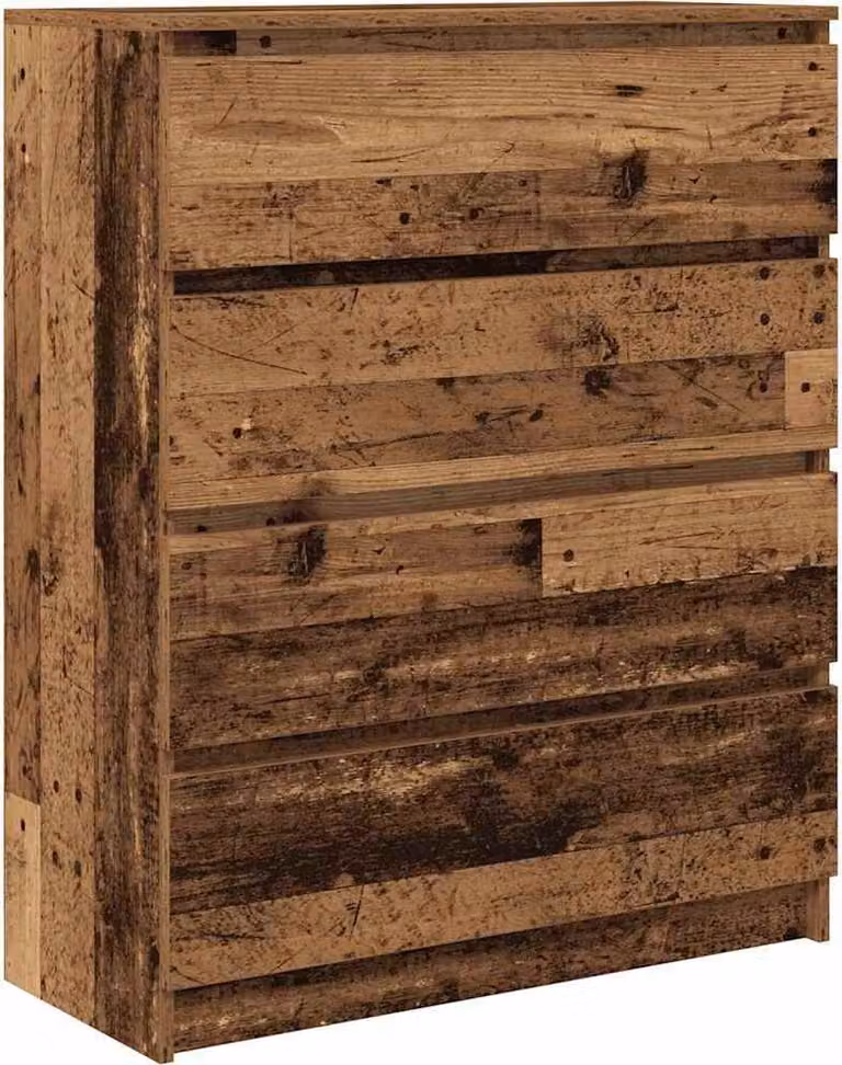 Credenza Legno Antico 80x35x99 cm in Legno Multistrato