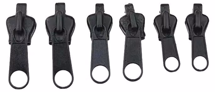 Set per la riparazione delle cerniere, misura universale, 6 cursori in metallo, nero, 6 pezzi