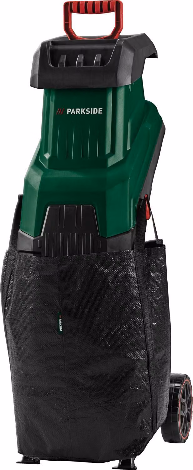 PARKSIDE Trinciatrice Trinciatrice a coltelli PEMH 2400 C4 40 mm Spessore rami 45 L Sacco di raccolta