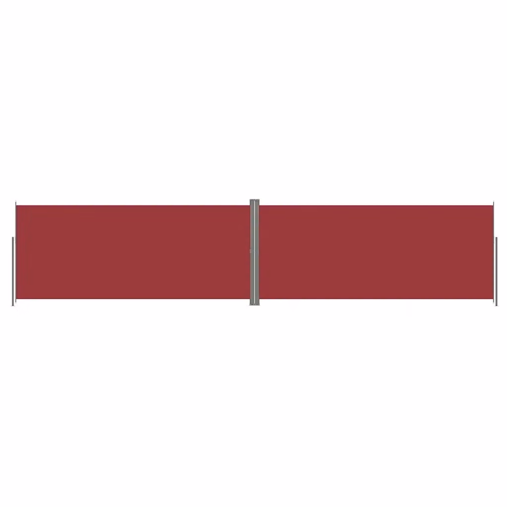 Tenda da sole laterale retrattile vidaXL in poliestere rossa L: 1000 cm, H: 220 cm – 2