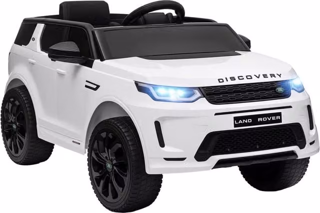 Macchina Elettrica Bambini Land Rover Discovery Sport ¨C Xylo ¨C 12V Bianco con Telecomando LED 3-6 Anni