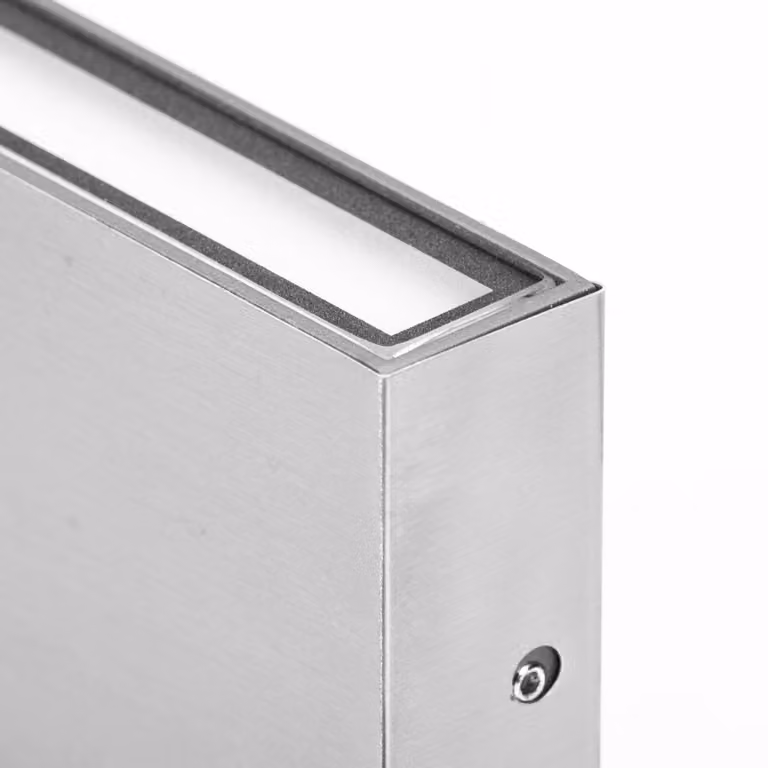 CMD Applique da esterno LED 9071, 17 cm, acciaio inox, up/down, IP54 9071, Alluminio / Grigio / Zincato, Acciaio Inox, Moderno