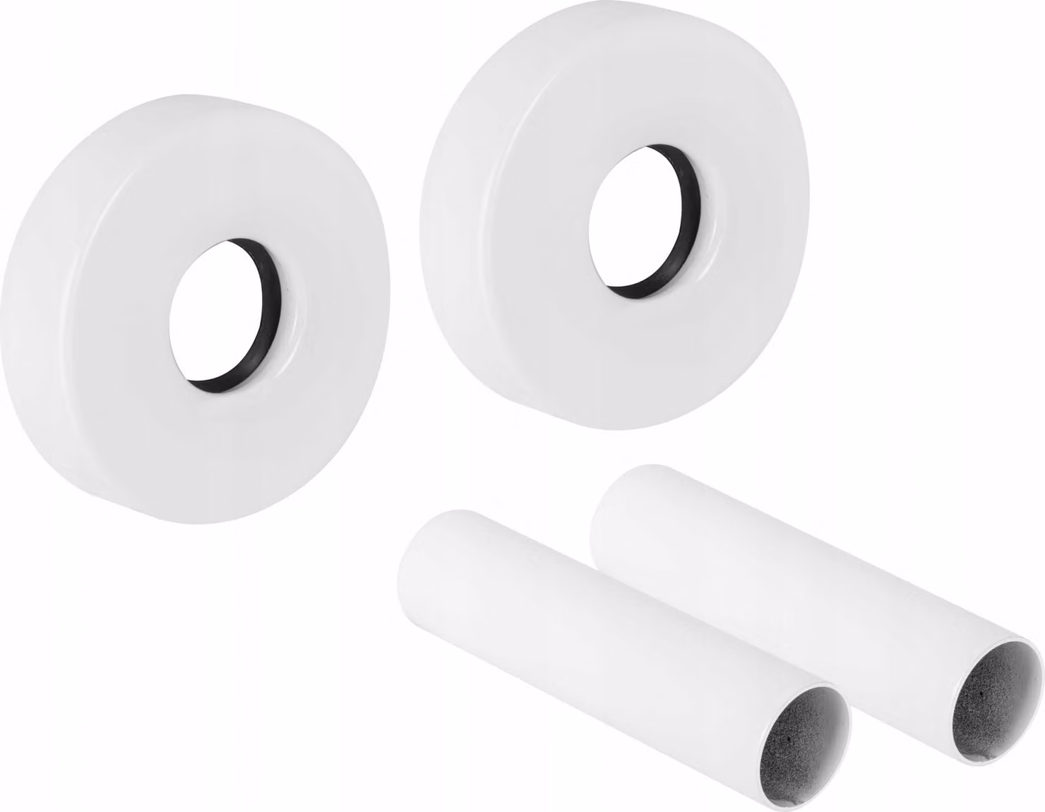 Kit Di Copertura Del Tubo Del Radiatore 2 Rosoni Singoli Con Manicotti