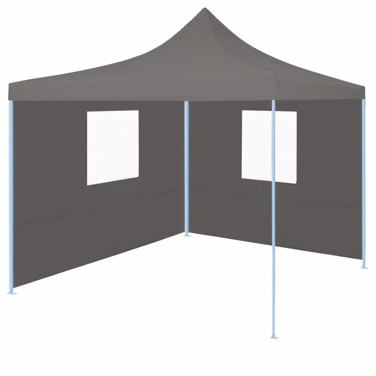 Maison Exclusive - Tenda pieghevole per feste Pop-Up con 2 pareti laterali 3 x 3 m antracite