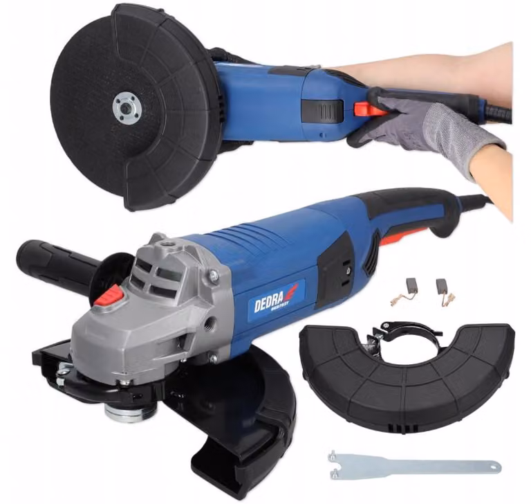 Smerigliatrice angolare con sistema soft start, diametro 230 mm, 2100 W, 6500 giri/min, impugnatura ergonomica, 5,1 kg