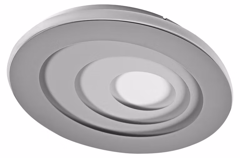 OSRAM Orbis Spiral LED, plafoniera ovale da 360 mm, grigio, Click-Dim 25 W, 3000 K (bianco caldo), CRI 80, struttura in metallo