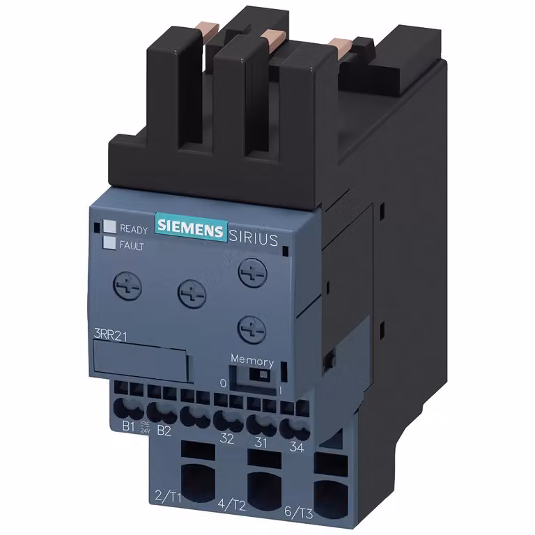 Relè di monitoraggio Siemens montabile su contattore 3RT2, serie S00 basic, 4-40 A 3RR21422AW30