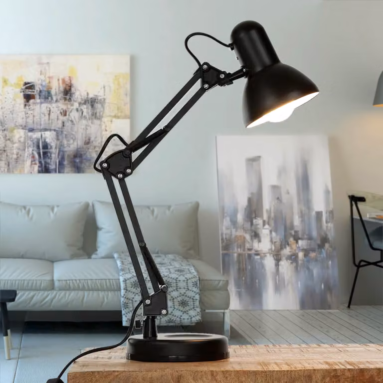 Lampada da tavolo nera E27 Samson 4212 Rabalux