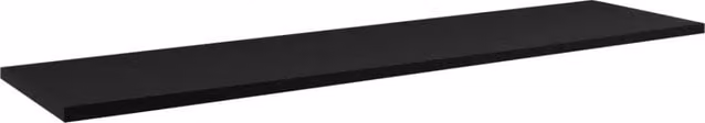 Piano lavabo da appoggio Meublorama VANO in MDF nero opaco L160 x P40 cm
