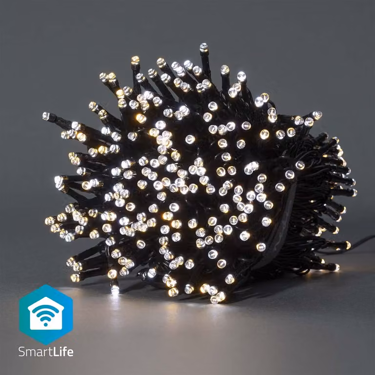 Nedis SmartLife - Stringa - Wi-Fi - Bianco caldo o freddo - 400 LED - 20,0 m - Android / IOS