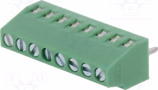 1 x Profilo di fissaggio per connettori da 2,54 mm con angolo di 90°. Connettori: 8 MPT 0,5 / 8-2,54. Codice prodotto: 1725711. Profilo di fissaggio