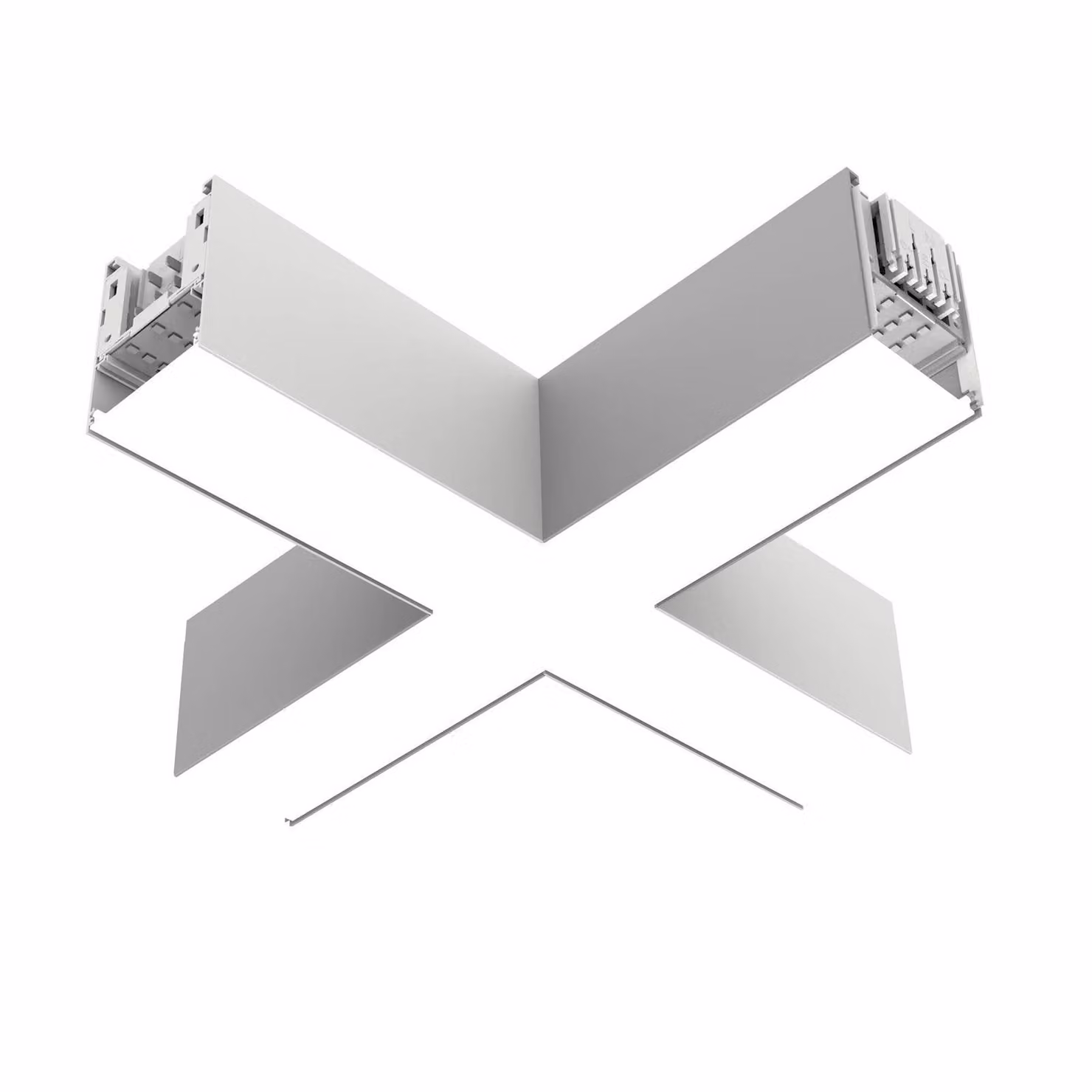 The Light Group Modulo angolare LED SLC Click X, bianco, DALI, Ra90, IP20 Click, dimmerabile, Bianco / Opale, Soggiorno / Sala da pranzo, Alluminio, Moderno