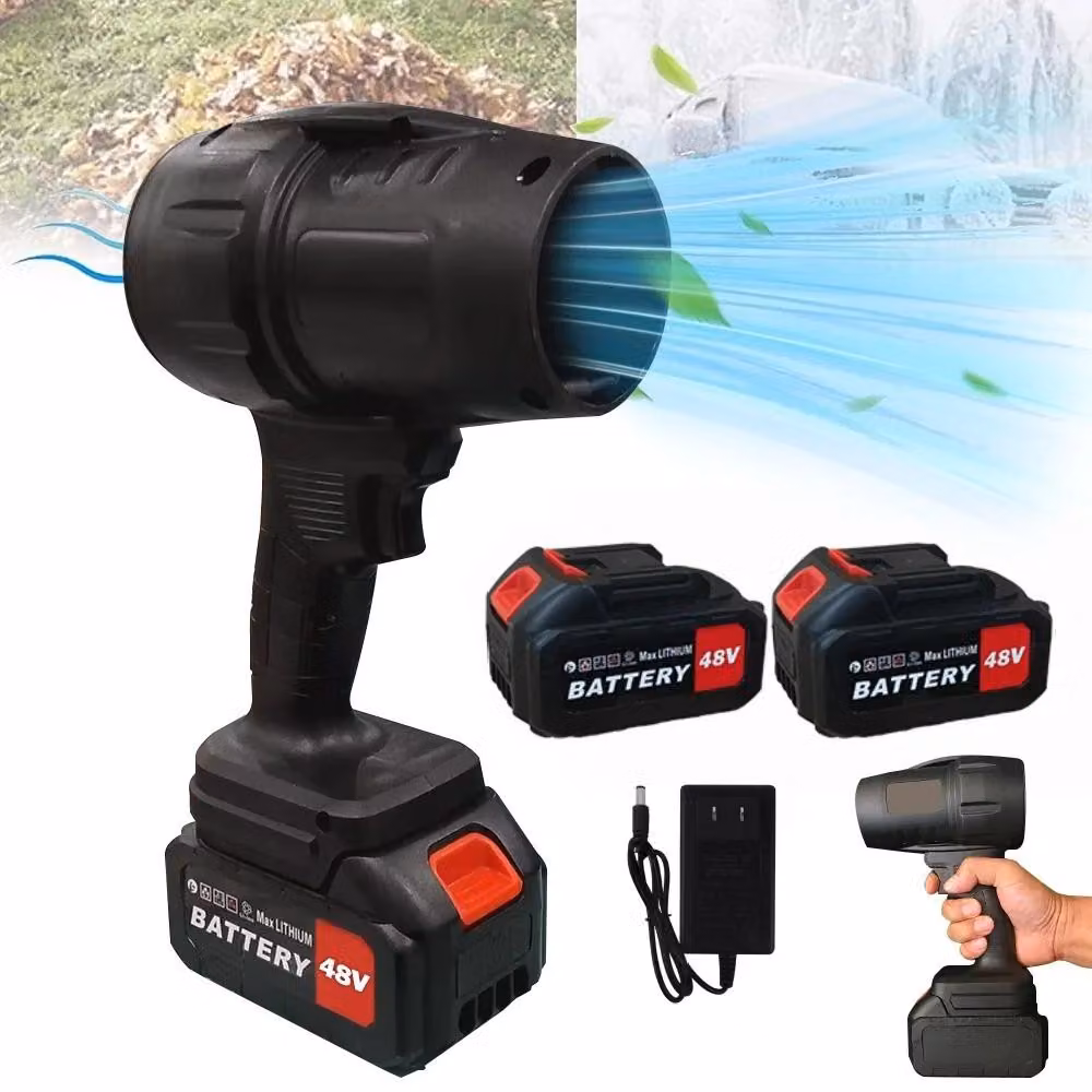 Ventilatore turbo elettrico - Modello X50 - 160.000 giri/minuto - Alimentazione a batteria - Velocità regolabile - Soffiante d'aria - Batteria inclusa