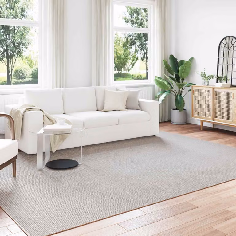 Tappeto rettangolare moderno LUGO vidaXL color beige in poliestere, L 340 x P 240 cm