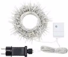 Filo Trasparente 360 luci - MINILED Multicolore (25,7 + 4 mt) 8 Giochi di luce XMAS KING IP44 40250