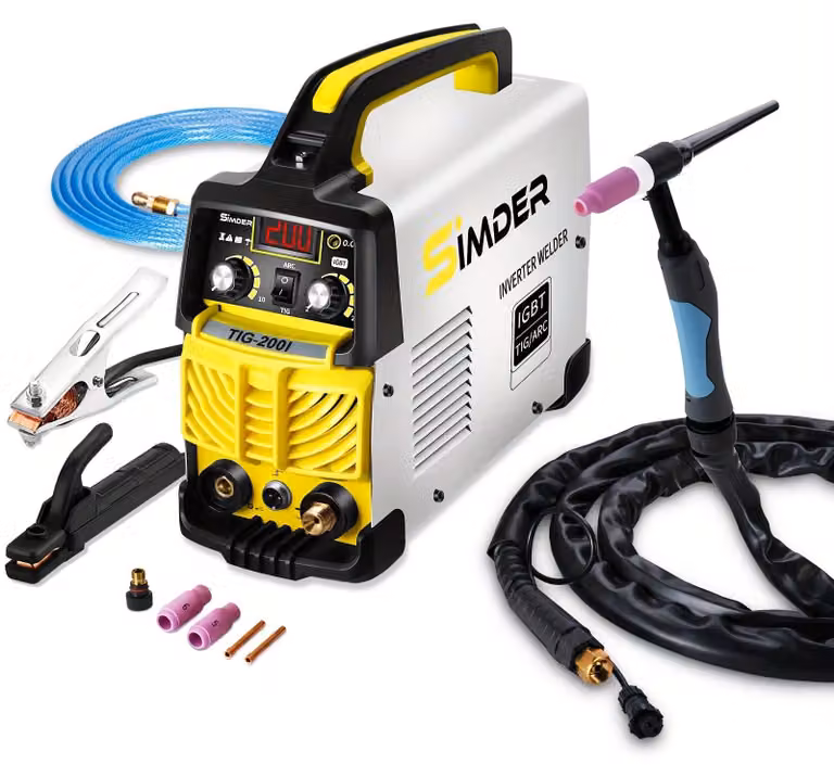 Saldatrice TIG – 2-in-1 (TIG e MMA) – Controllo della protezione gassosa regolabile – Compatta e leggera