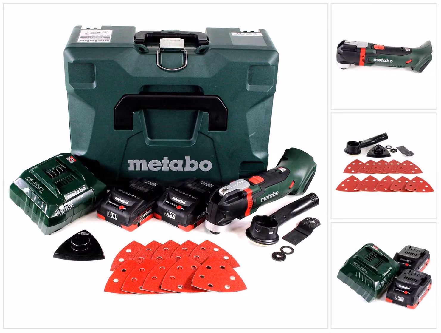 Metabo MT 18 LTX Utensile multifunzione a batteria 18V ( 613021710 ) OIS-/Starlock + 2x Batterie 4,0Ah + Caricabatterie + Valigetta