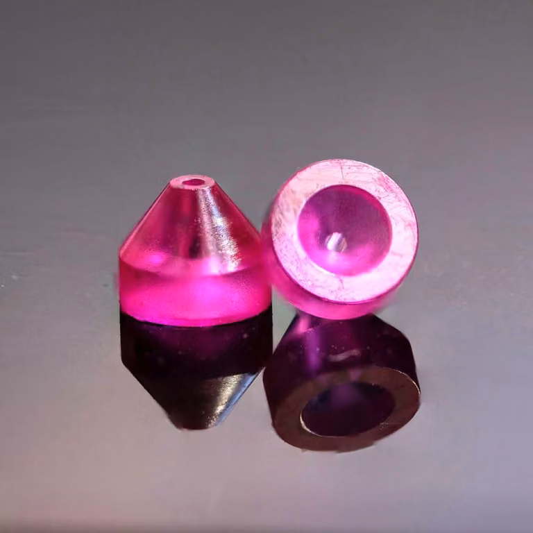 Ugello a cambio rapido, rubino, da 0,6 mm per stampanti 3D, resistente all'usura e di alta precisione
