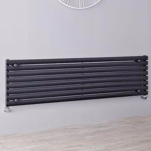 Radiatore di Design Orizzontale - Pannello Singolo - 472mm x 1600mm - Antracite - Revive