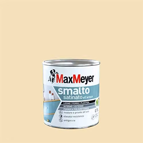 MaxMeyer Smalto Poliuretanico Satinato Bianco Panna 0,75 L Ecolabel