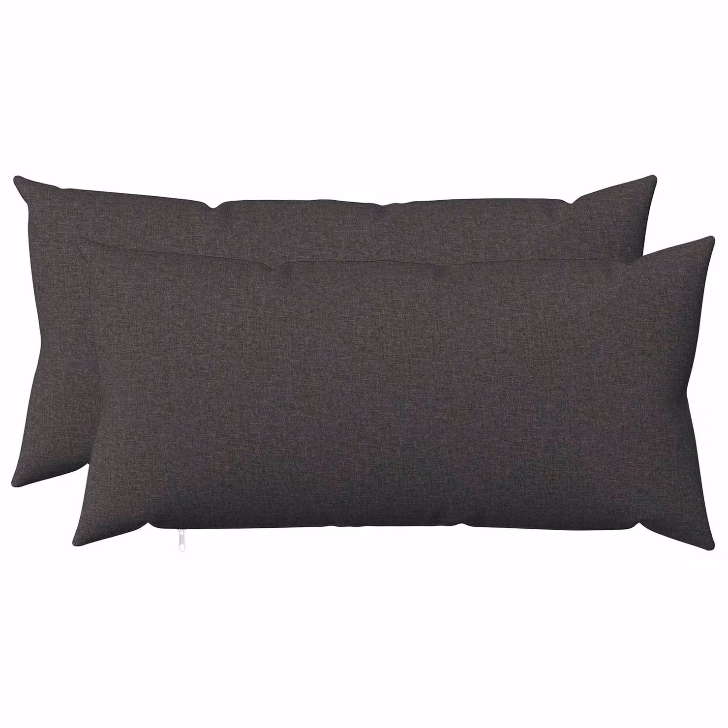 Set di 2 federe vidaXL HEERLEN grigie in poliestere, L 40 cm x P 70 cm