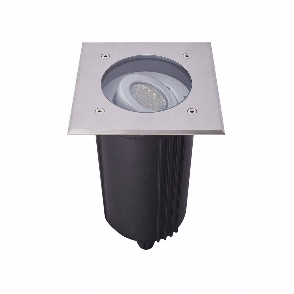 Lampada da incasso 15 cm mobile per lampadina GU10 argento IP67 SU-MA 6725 D