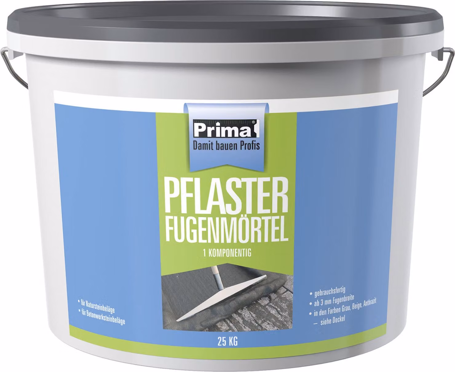 Prima Pflasterfugenmörtel 25kg Eimer 1K grau