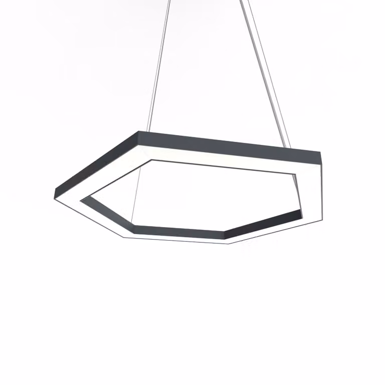 Lampada A Sospensione Esagono D40 Monocolore Opaca