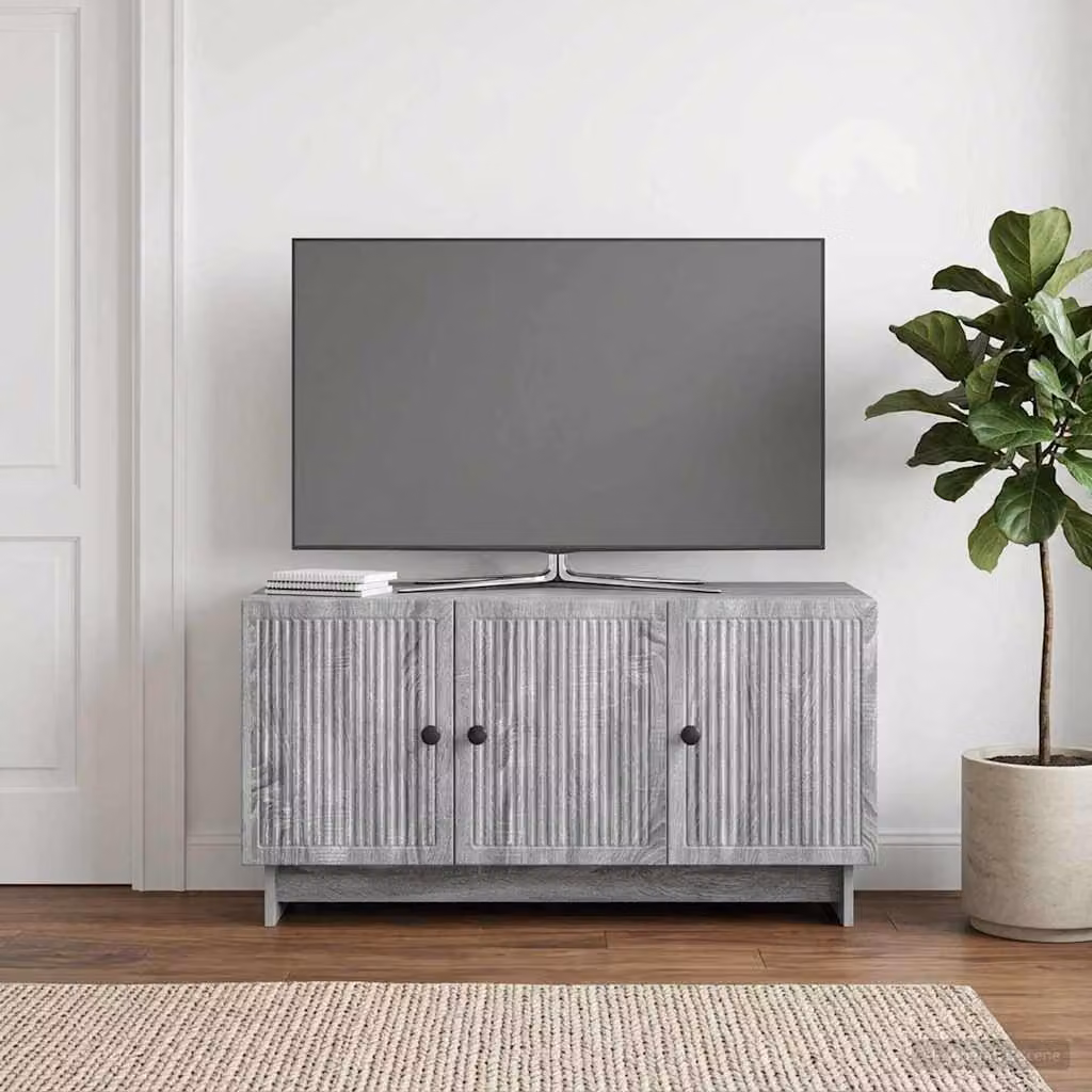 Mobile TV vidaXL moderno in legno ingegnerizzato Grigio Sonoma L: 99 cm, P: 34,5 cm, H: 50 cm