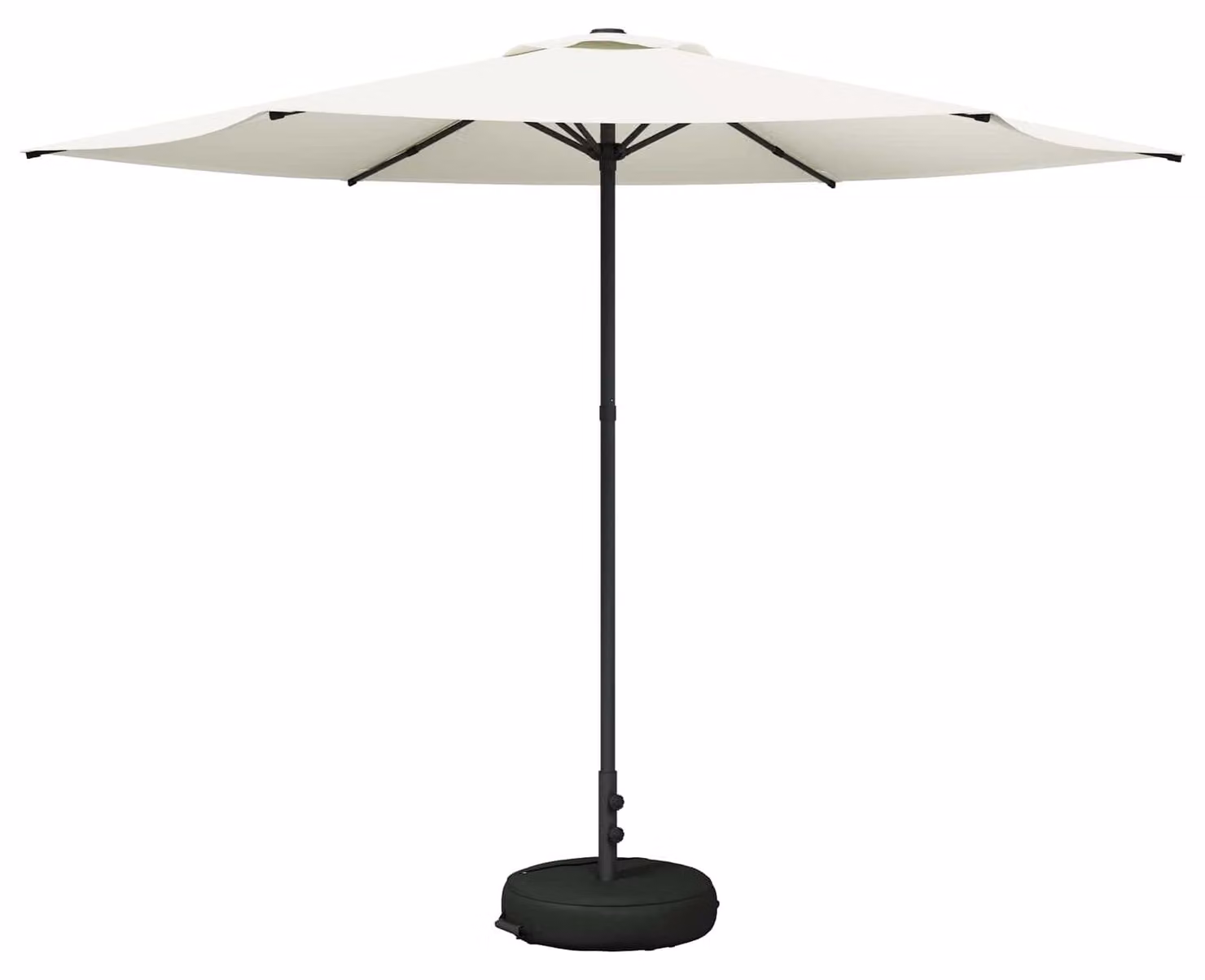 Ombrello da giardino 300 x 300 cm Poliestere Rettangolare Crema