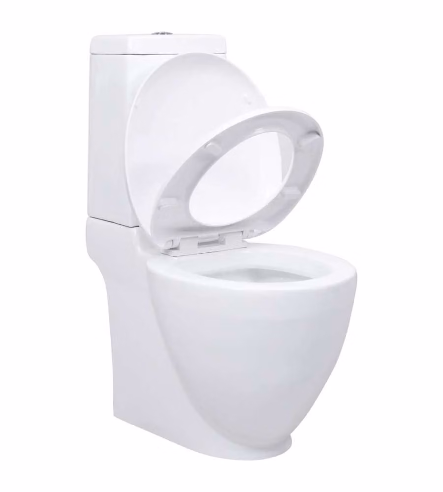 Vaso WC in ceramica bianca vidaXL con scarico dietro L: 42,1 cm, P: 38,5 cm, H: 84,5 cm – 2