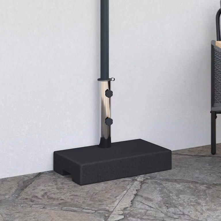 Maison Exclusive - Portaombrelli in granito, 25 kg, rettangolare, nero