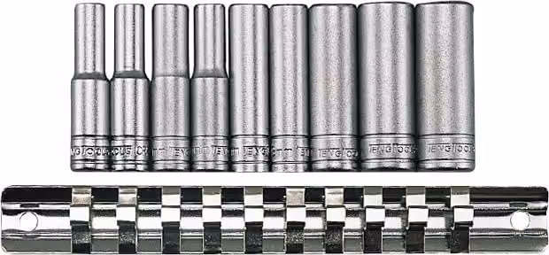 Set di bussole. Con gambo quadrato da 1/4". Teng Tools M1407 Tengtools