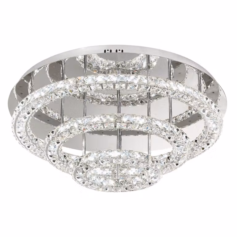 Toneria crystal LED plafoniera cromo 144x 0, 5W