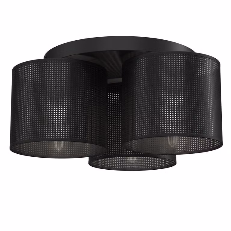 Lampada da soffitto Euluna "Jovin" in metallo nero