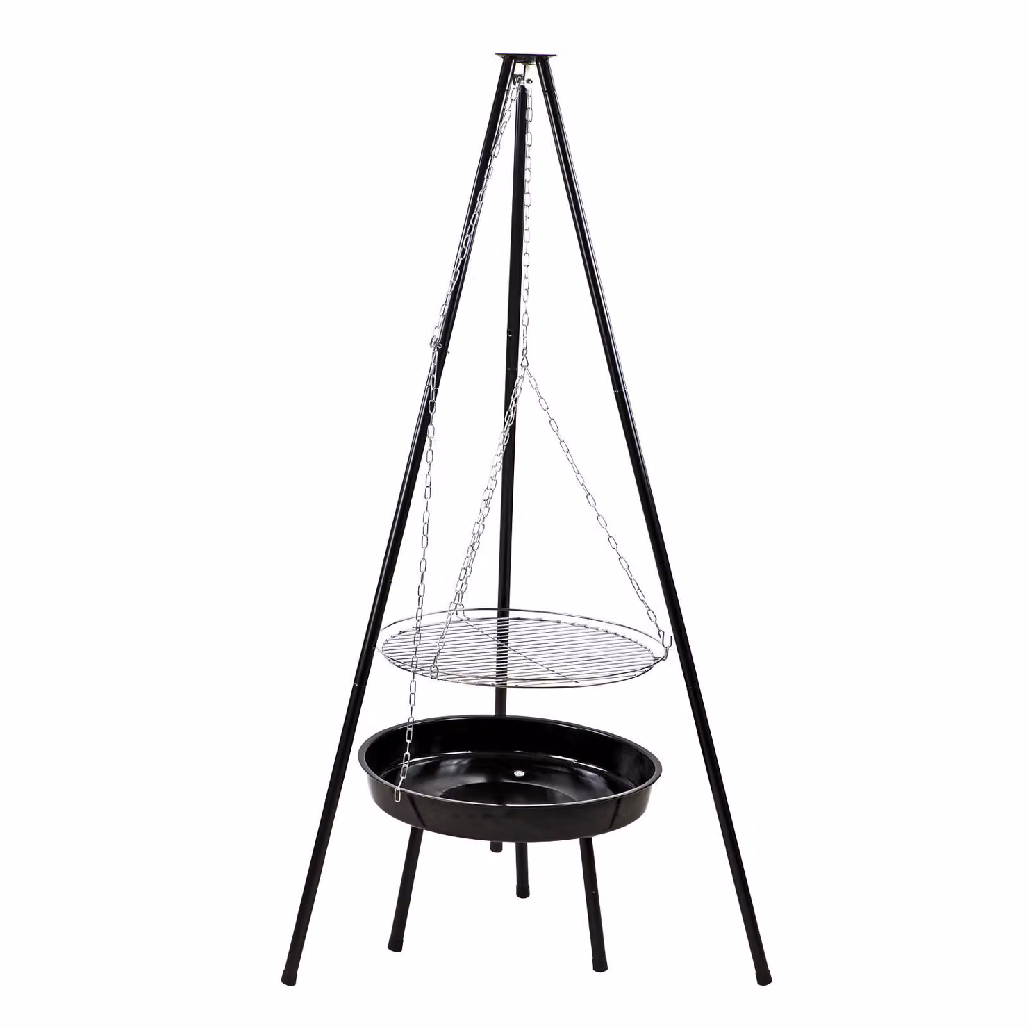 Griglia sospesa con treppiede 84x150 cm