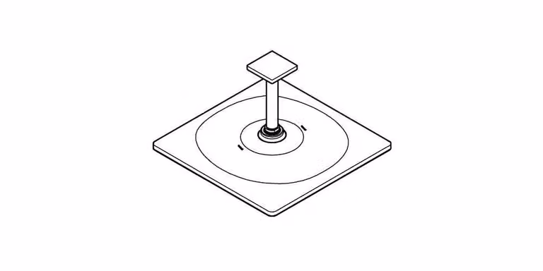Grohe Rainshower - Soffione 310 Mono Cube 9,5 l/min, con braccio a soffitto, supersteel 26566DC0