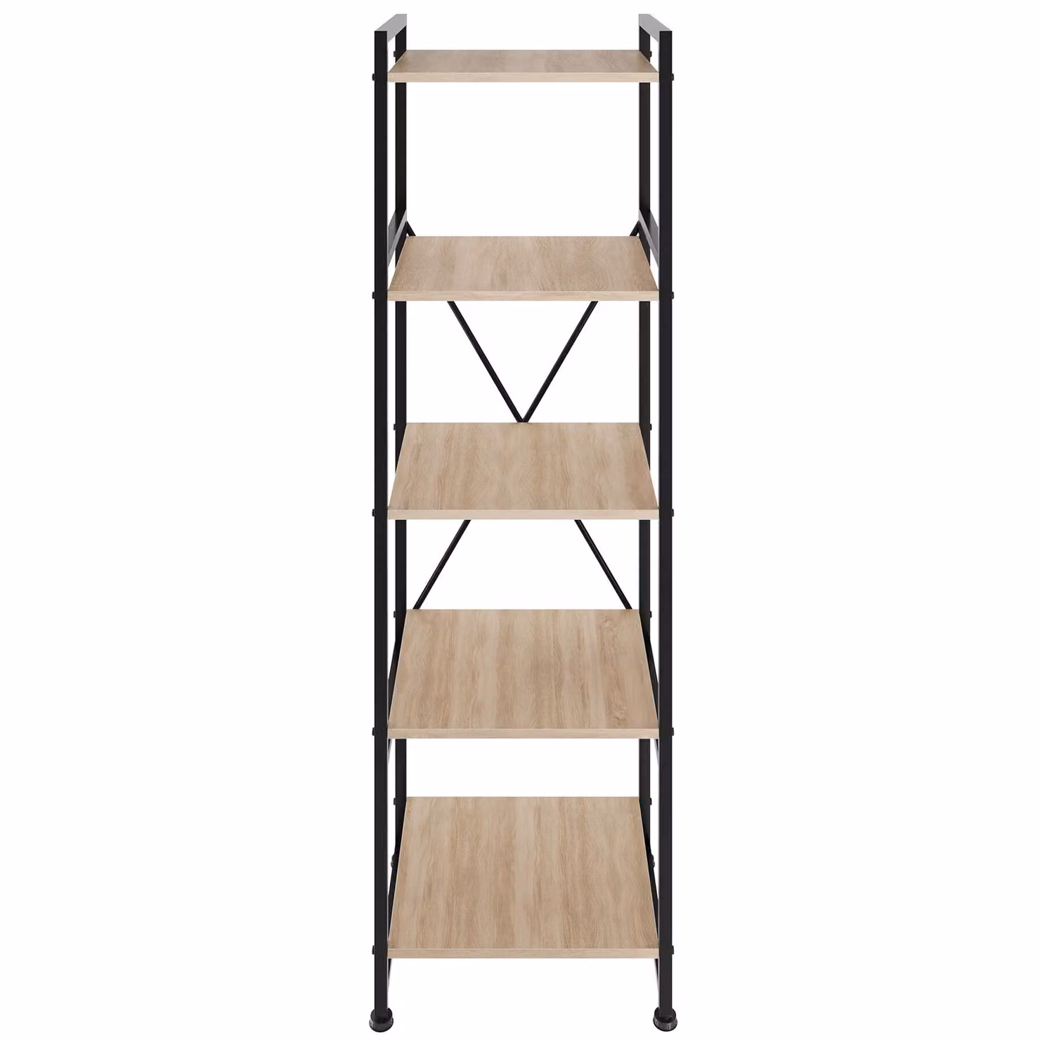 Scaffale Manchester Tectake in stile industriale con finitura rovere e metallo marrone L: 151.5 cm, P: 34.5 cm, H: 47.5 cm – 3
