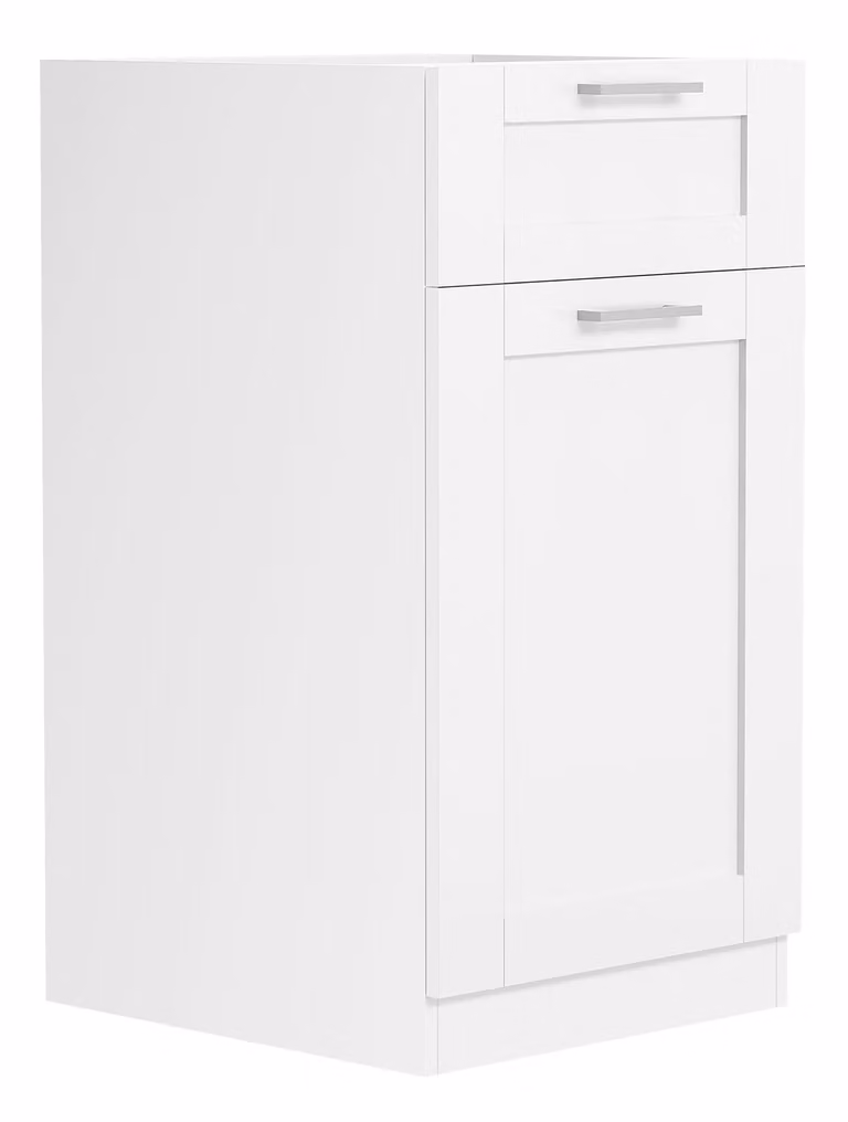 Armadio da cucina | Dimensioni ca. H. 82 x W. 40 x D. 46 cm | Armadio inferiore con porta girevole e cassetto in stile casa di campagna | Mobili da cucina - Colura